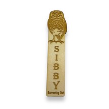 Bookmark - Personalized Burrowing Owl - Birch Wood - £9.23 GBP