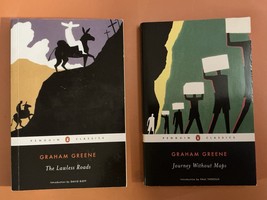 The Lawless Roads &amp; Journey Without Maps Set Graham Greene 2006 Soft Covers - $11.88