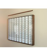 Wall Display  W/COVER for Matchbox/Hot Wheels Cars 1/64  White w/Walnut ... - $179.00