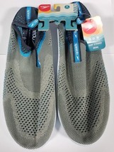 Speedo Adult Mens Water Shoes Beach Shoes Size Medium 9-10 Grey / Teal NEW - $19.79