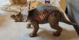 2000 JP3 Jurassic Park III  Re-Ak A-Tak Triceratops Dinosaur FIgure 8&quot; - £14.23 GBP
