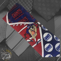 VTG Molto NFL New York Giants Sylvester the Cat Tasmanian Devil Novelty Necktie - £15.98 GBP