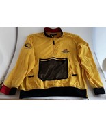 Vintage Nautica Yellow Scuba Mesh Pocket Windbreaker Jacket Size XL - $57.41