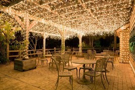 CHRISTMAS 100 MINI WHITE LIGHTS 20.6 FT INDOOR OUTDOOR PATIO WEDDING BIR... - $15.65