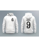 MBAPPE REAL MADRID #9 UNISEX WHITE HOODIE //FREE SHIPPING - $1,860.00 MXN