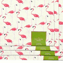 Kate Spade Fabric Placemats Set of 4 Pink Flamingos Flamingo Strut Your Stuff  - £44.45 GBP