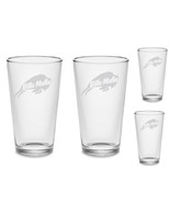 Set Buffalo Mafia Pint Beer Glasses Etched Tumblers Drinkware, 16oz Glass - €38,53 EUR+