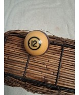 Brunswick Centennial Striped #12 Pool Billiard Pocket Ball Replacement Vtg - $374.94 MXN