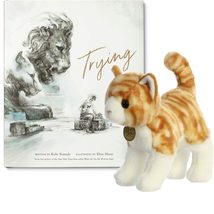 Trying by Kobi Yamada and Orange Tabby Cat with Gift Book Bag (an Empowering Gif - £32.04 GBP