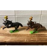 Lot of 2 Britains Deetail War Horses Vintage Battle Toy Collectible Toys - $11.75