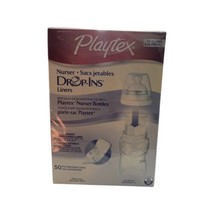 Playtex Drop-Ins Liners for Nurser Bottles 4 oz 50 Count Brand New Sealed - £15.97 GBP