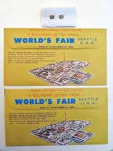 2-Vtg.1962 Seattle World&#39;s Fair Souvenir Letters &amp; 2-1962 Century 21 Lap... - £43.96 GBP