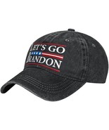 Let’s Go Brandon Baseball Cap FJB Retro Cotton Cowboy Hat  Adjustable Gr... - £12.93 GBP