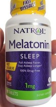 2 Pack Natrol Melatonin Fast Dissolve Strawberry 1 mg 90 Tabs Exp 01/31/... - £12.37 GBP