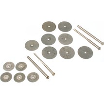 Diamond Coated Cut Off Wheels Jewelers Jewelry Repair Rotary Tools 17Pcs - £15.85 GBP