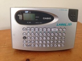 Casio KL-60 EZ Label It Gray AA Battery Operated Printer Maker 6-12mm Ta... - $24.99