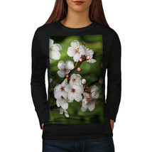 Cherry Blossom Tee Beautiful Tree Women Long Sleeve T-shirt - £12.01 GBP