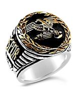 Artisan made Roman Tribune Mens  Eagle ring sterling silver .925 - €68,30 EUR