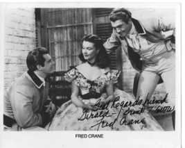 Signed Gone With The Wind Photo-Fred Crane as Brent w/Scarlett-8 by 10, B &amp; W - £70.71 GBP