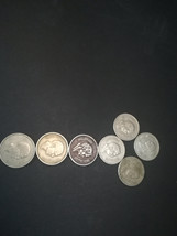 1974 to 1996 The Hashemite Kingdom of Jordan  Twenty Five Fils 7 Coins - £13.57 GBP