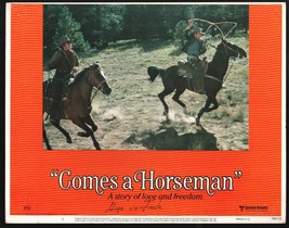 Comes a Horseman #1 1978-original 11&quot;x14&quot; Lobby Card-James Caan and Jane Fond... - £23.20 GBP