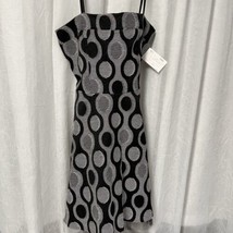 Rinascimento Women&#39;s Dress Black &amp; White Textured Size Large - £92.26 GBP