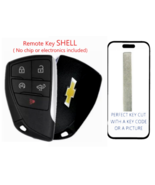 KEY CUT + REMOTE SMART KEY SHELL FOR CHEVROLET SILVERADO 2021 - 2024 YG0... - $550.13 MXN