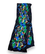 Vtg Rush Limbaugh 100% Silk Scarf Multicolor Ribbon &amp; Leaves Colorful 10... - £19.01 GBP