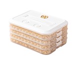 4-Layer Food Storage Container, Stackable Snack Container With Lid, Dump... - £36.37 GBP