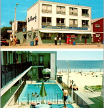 c1970 Vintage Waverly Motel Old Orchard Bch ME Unposted Panorama Chrome Postcard - £19.77 GBP