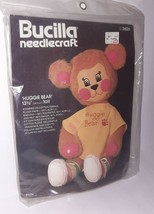 Vintage Bucilla Needlecraft Huggie Bear Applique Embroidery Kit #3626 Teddy - £7.76 GBP