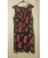 Forever 21 - Dress Sleeveless Tank Style Navy Blue Floral Size M     B20/ - £9.85 GBP