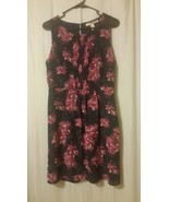 Forever 21 - Dress Sleeveless Tank Style Navy Blue Floral Size M     B20/ - £10.06 GBP