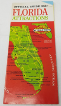 Florida Attractions Association 1982 Brochure Map Photo Foldout Member D... - £8.92 GBP