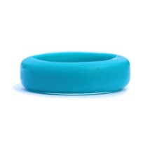 Womens Teal Silicone Ring Size 7 - £2.32 GBP