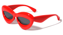 Cateye Thick Bold Bubble Balloon Inflated Sunglasses Retro Designer Fashion Cute - £8.19 GBP+