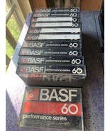 11 BASF Cassettes 60 Audio Tape Used Blank Performance Series  - $42.30 CAD