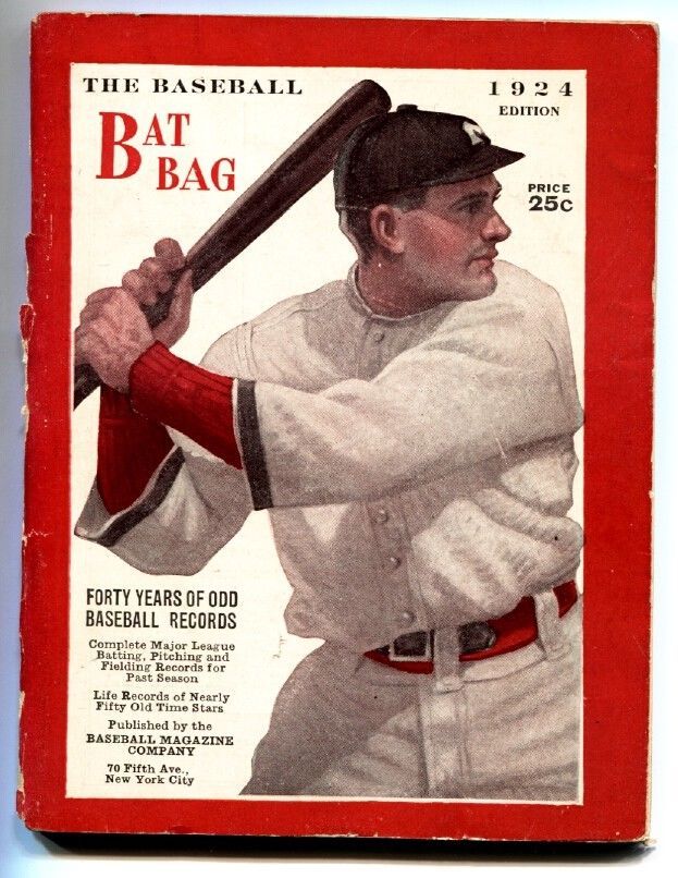 Baseball Bat Bag-1924-rare Baseball publication-mlb - $62.08
