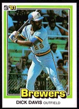 Milwaukee Brewers Dick Davis 1981 Donruss Baseball Card #528 nr mt - £0.39 GBP