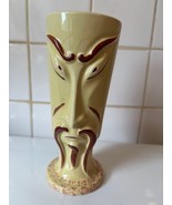 Fu Manchu Tiki Mug Vase Otagiri OMC Hand Glazed Japanese Characters Vintage - $24.74