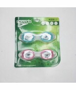 Speedo Kids Swimming Goggles 2 Pair Latex Free ANTI FOG Pink/Aqua  Age 3-8 - $22.34 CAD