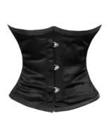 Wasp Waist Waistbust Full Steel Ironing Shaper Panty Mini Sexy Black Satin - $20.67+
