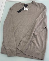 Banana Republic Men Sweater V Neck Large L Cashmere Silk Cotton Blend Pu... - $39.57