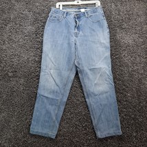 Vintage Eddie Bauer Jeans Women 14 Blue Button Fly High Rise Mom Ladies Pants - £5.81 GBP