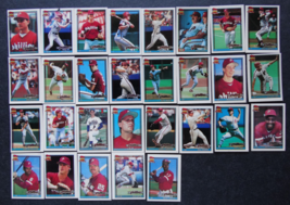 1991 Topps Micro Mini Philadelphia Phillies Team Set of 29 Baseball Cards - £4.69 GBP