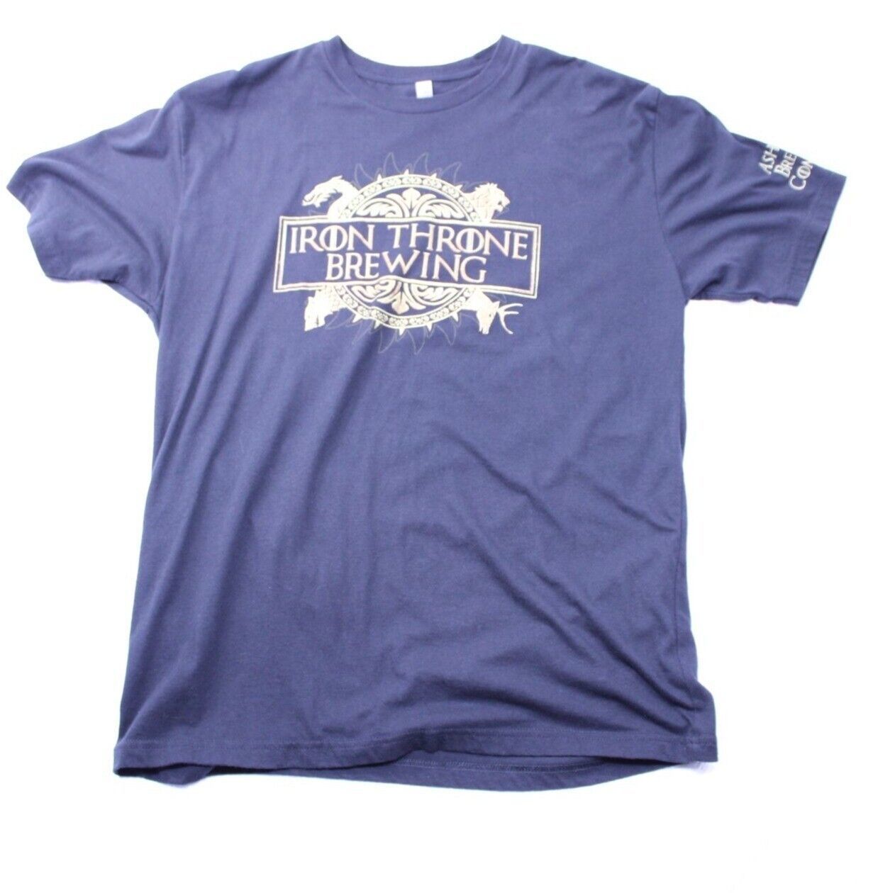 Iron Throne Brewing Next Level Unisex T-Shirt Medium Blue Cotton Short S... - $20.95