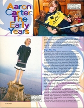 Aaron Carter barefoot singer 11"x8" Teen Magazine Pinup Mini Poster Clip... - $7.94