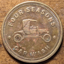 Albany, Oregon OR Four Seasons Car Wash Antique Car No Cash Value Token - $8.14