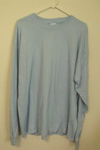 Mens Gildan NWOT Light Blue Long Sleeve T Shirt Size XL - £10.35 GBP