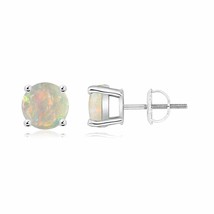 Authenticity Guarantee 
ANGARA Basket-Set Round Opal Stud Earrings in 14K Whi... - £522.09 GBP